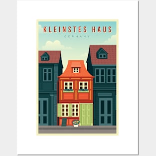 Kleintes Haus, Germany - Vintage Travel Poster Posters and Art